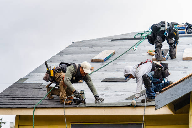 Professional Gutter Installation technician working in La Rue, OH